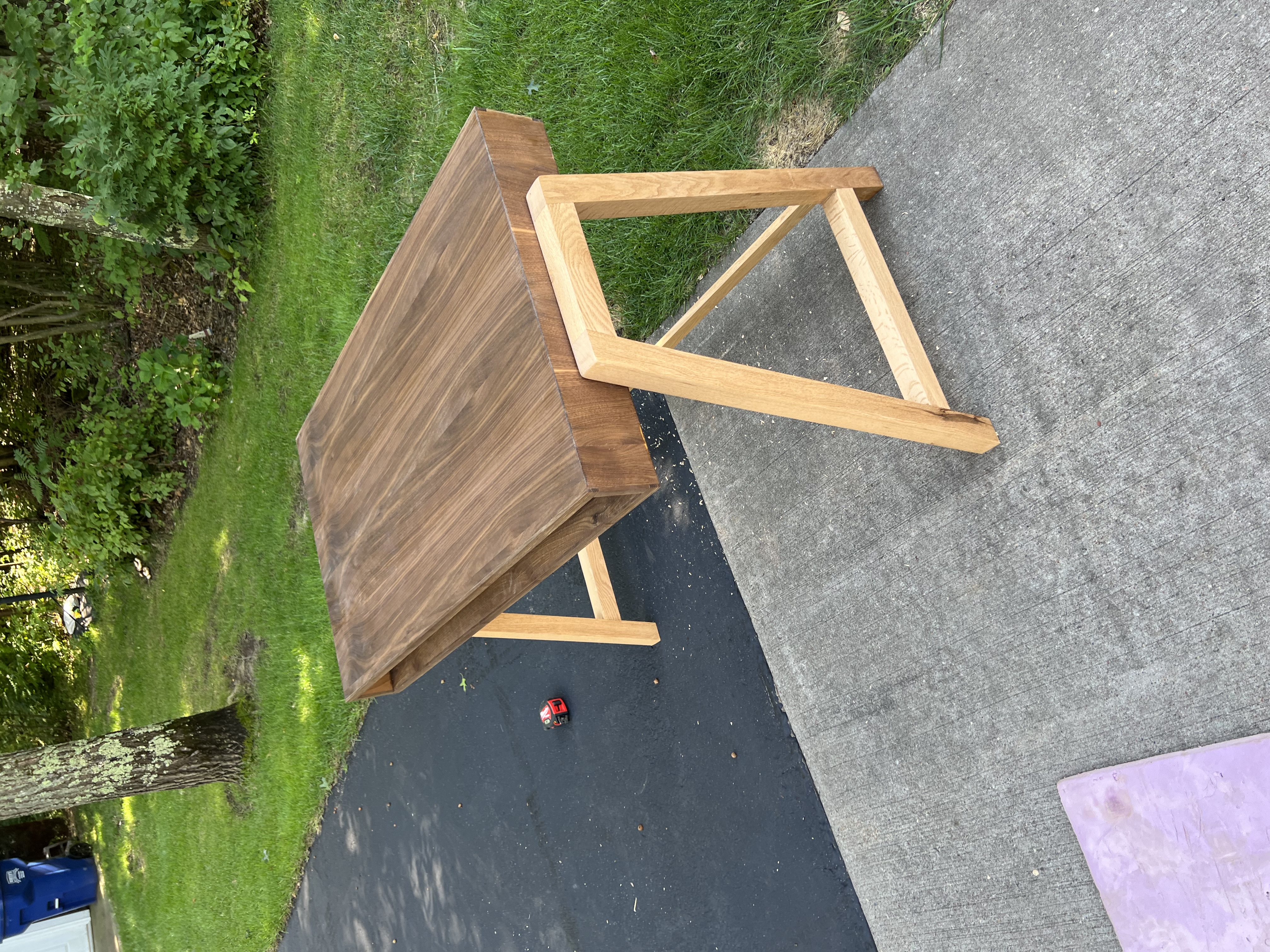 Walnut and Oak Desk